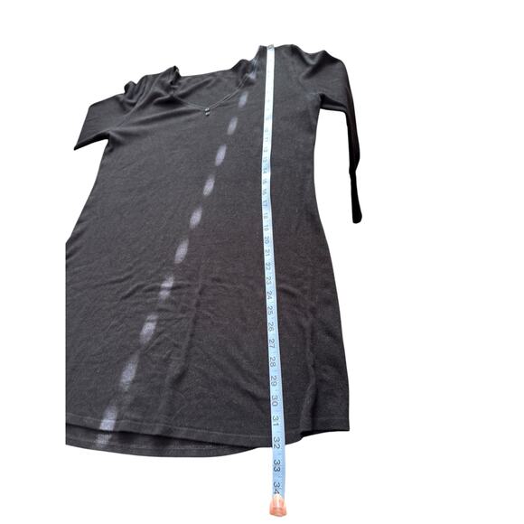 Black V-Neck Basic Casual Lace Trim Elena Gilbert Top Dainty Stretch Everyday - Picture 12 of 12